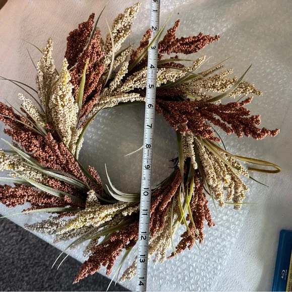 Rustic Autumn Wreath with hook - Picture 5 of 6